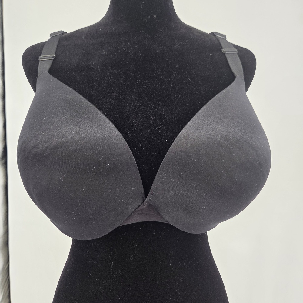 Wacoal Sensuality T-shirt Underwire Bra 38G Black Lined 853272